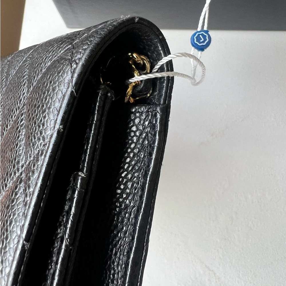 Chanel Wallet On Chain (WOC) Black Caviar Leather With Gold Hardware - Picture 5 of 16